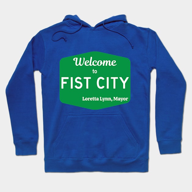 Welcome to Fist City Hoodie by Hoydens R Us